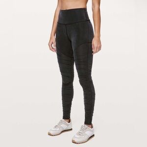 lululemon  Black Ruched Leggings